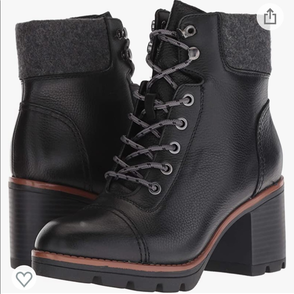 Naturalizer Womens Varuna Leather Lace-Up Ankle Boots